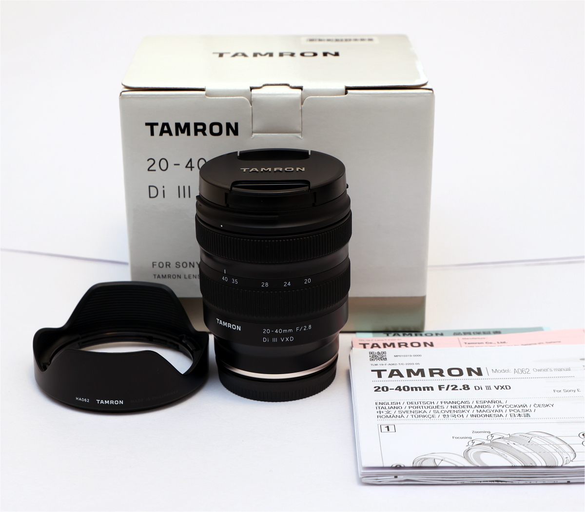 Tamron 20-40mm F/2.8 Di III VXD (Model A062)